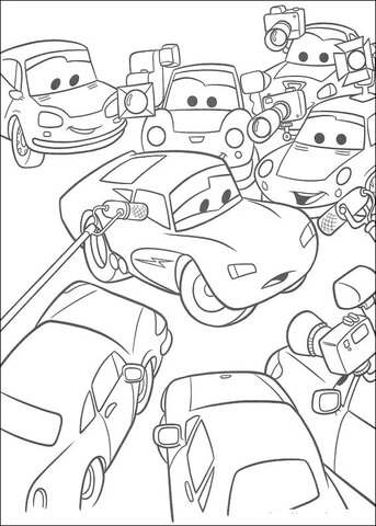 Congratulations To Mcqueen Coloring Page